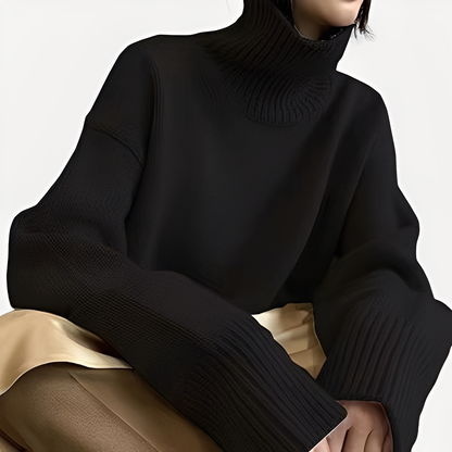 Amilia - Chandail à col roulé stylé et décontracté pour femmes