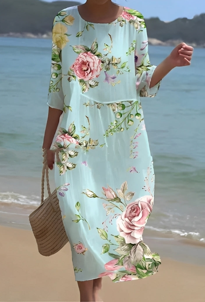 Lowri - Robe chic avec imprimé floral pour femmes