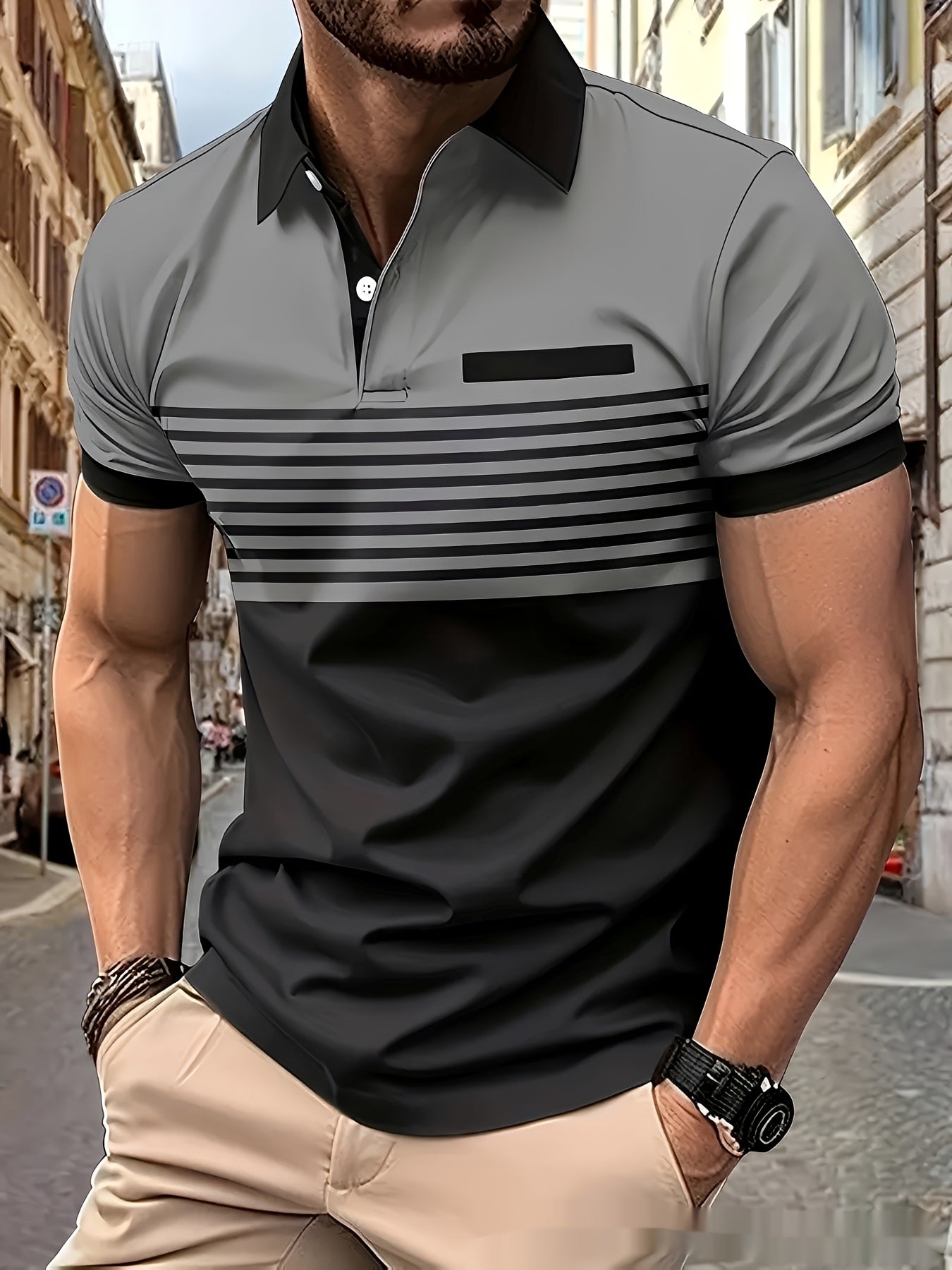 Thomas - Polo chic à coupe ajustée pour hommes