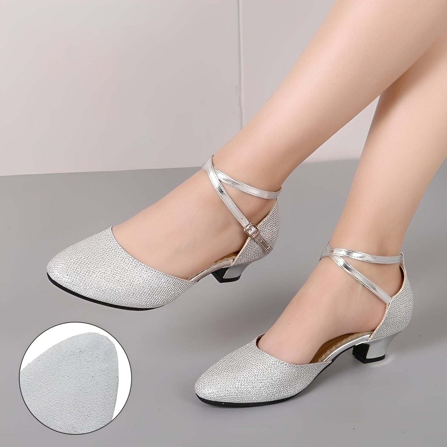 Carrie - Elegante Sandalen mit Glitzereffekt für Damen