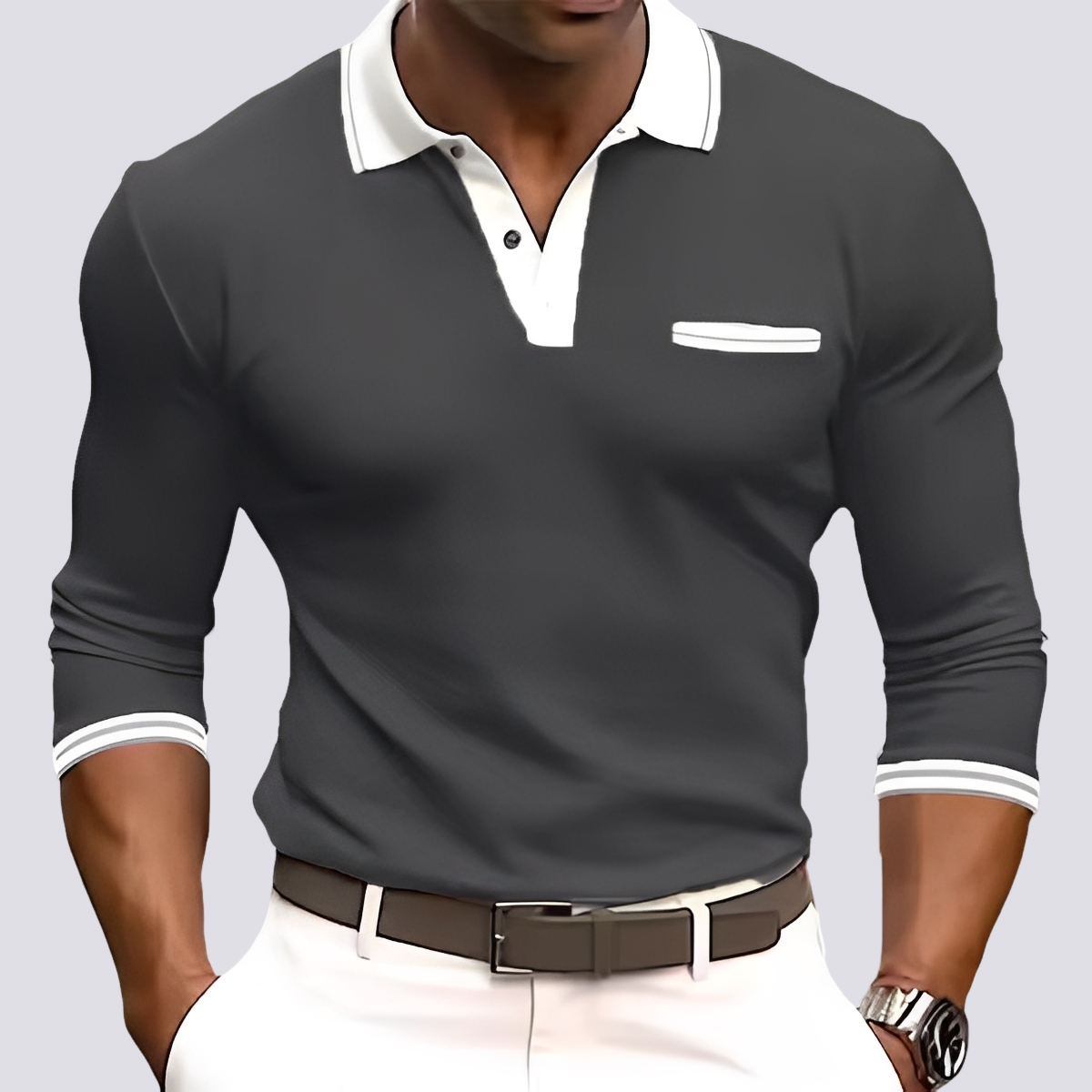 Hamish - Chemise à manches longues élégante pour hommes