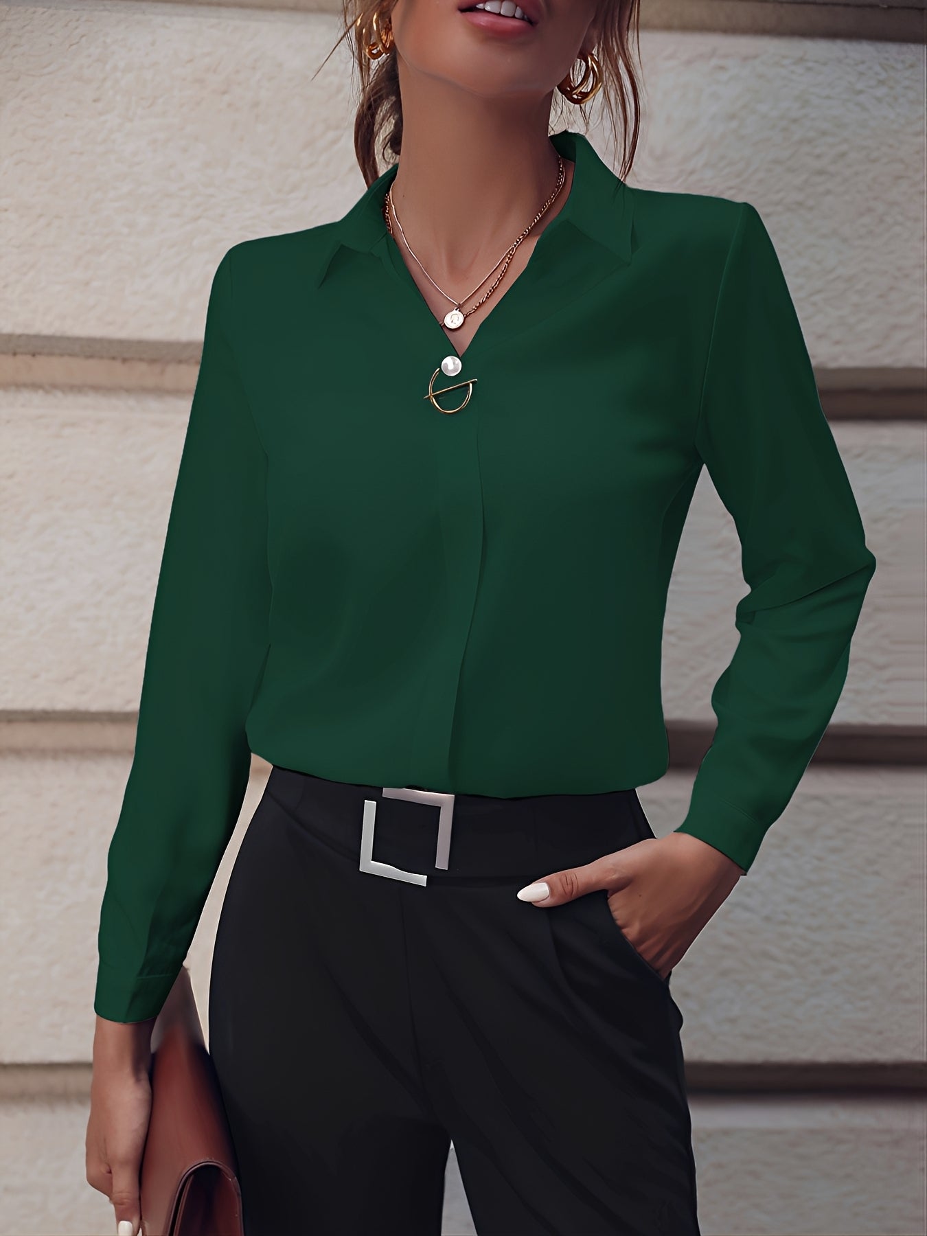Erica - Chemise chic à longues manches