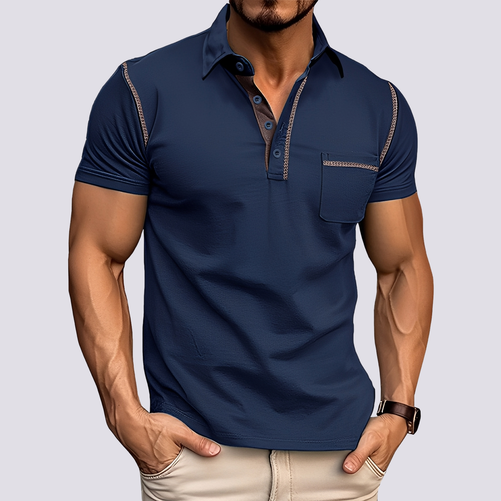 Stefan - Polo élégant et aéré pour hommes