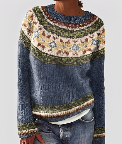 Christal - Pull ample en laine à la mode pour femmes