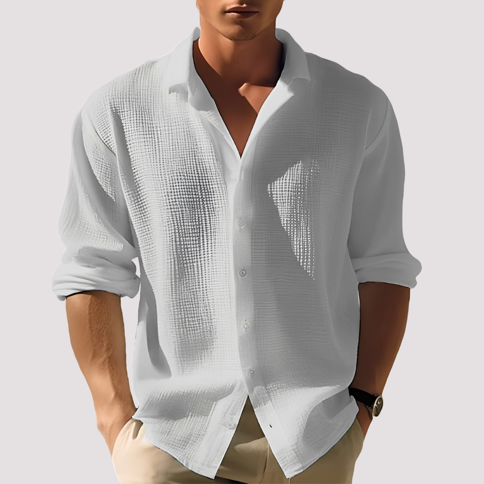 Ollie - Chemise confortable à boutons pour hommes