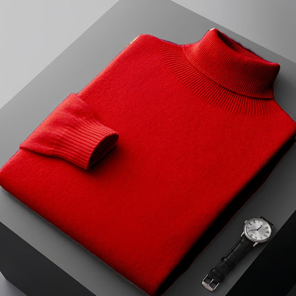 Adrian - Large sweater with a rolled neck for men