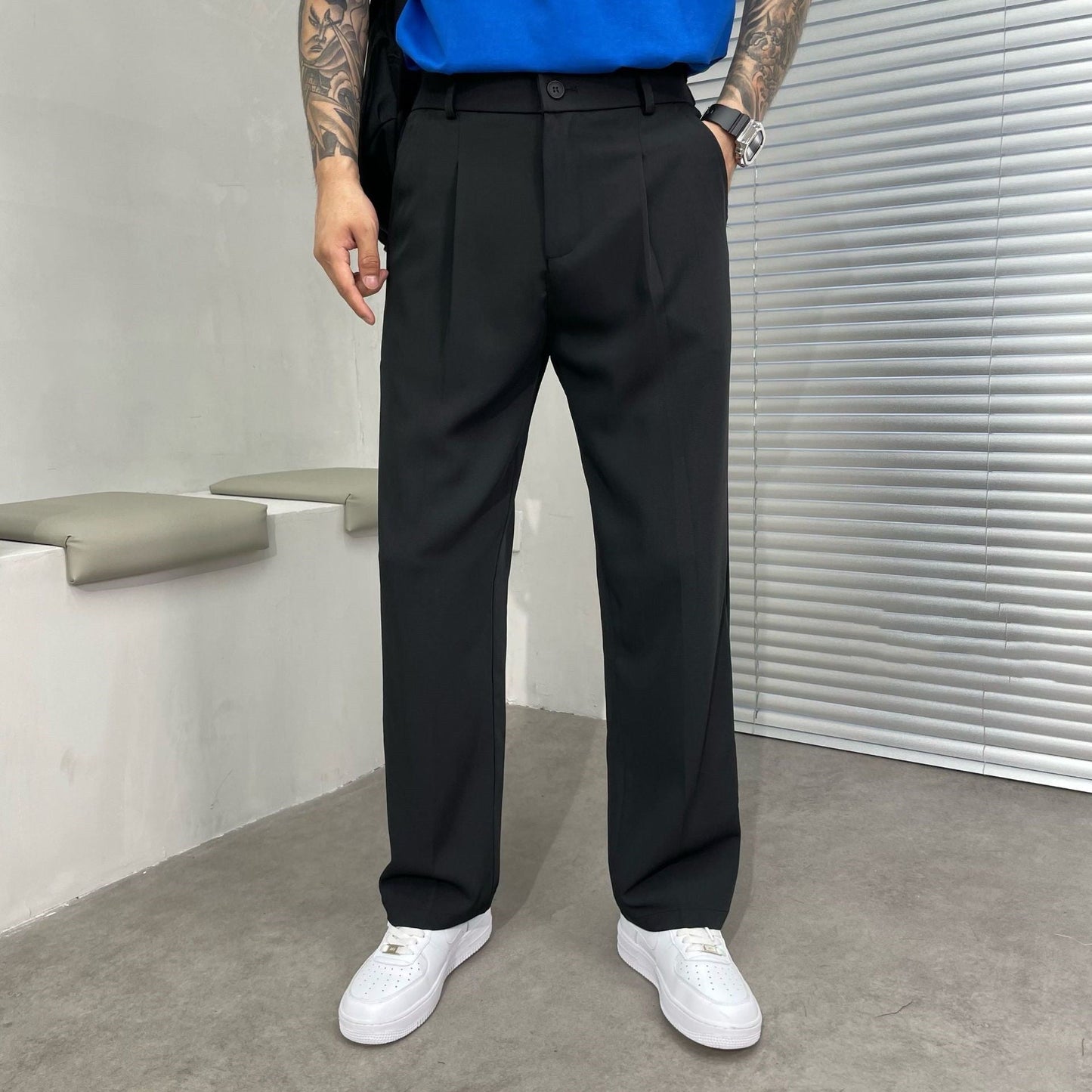 Spencer - Pantalon homme moderne et ample, style décontracté