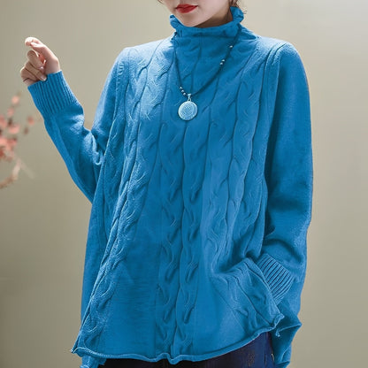 Carla - Locker sitzender Rollkragenpullover für Damen