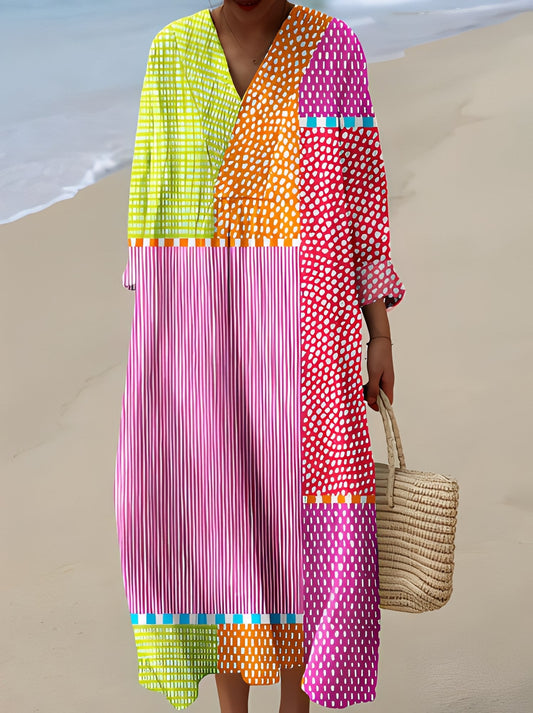 Jean - Elegant and loose mid-length dress for women