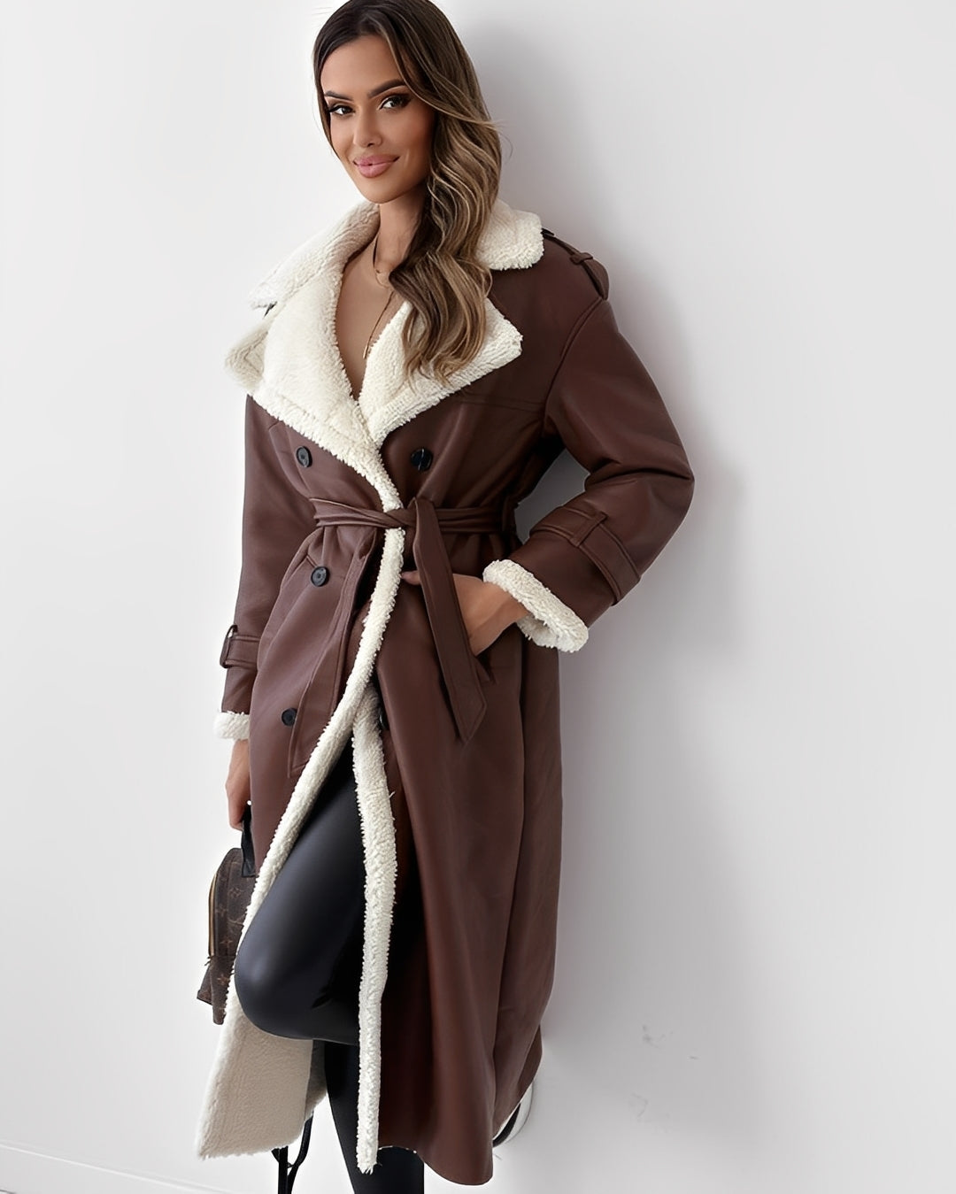 Sharyn - Manteau chic et douillet pour femmes avec col à revers