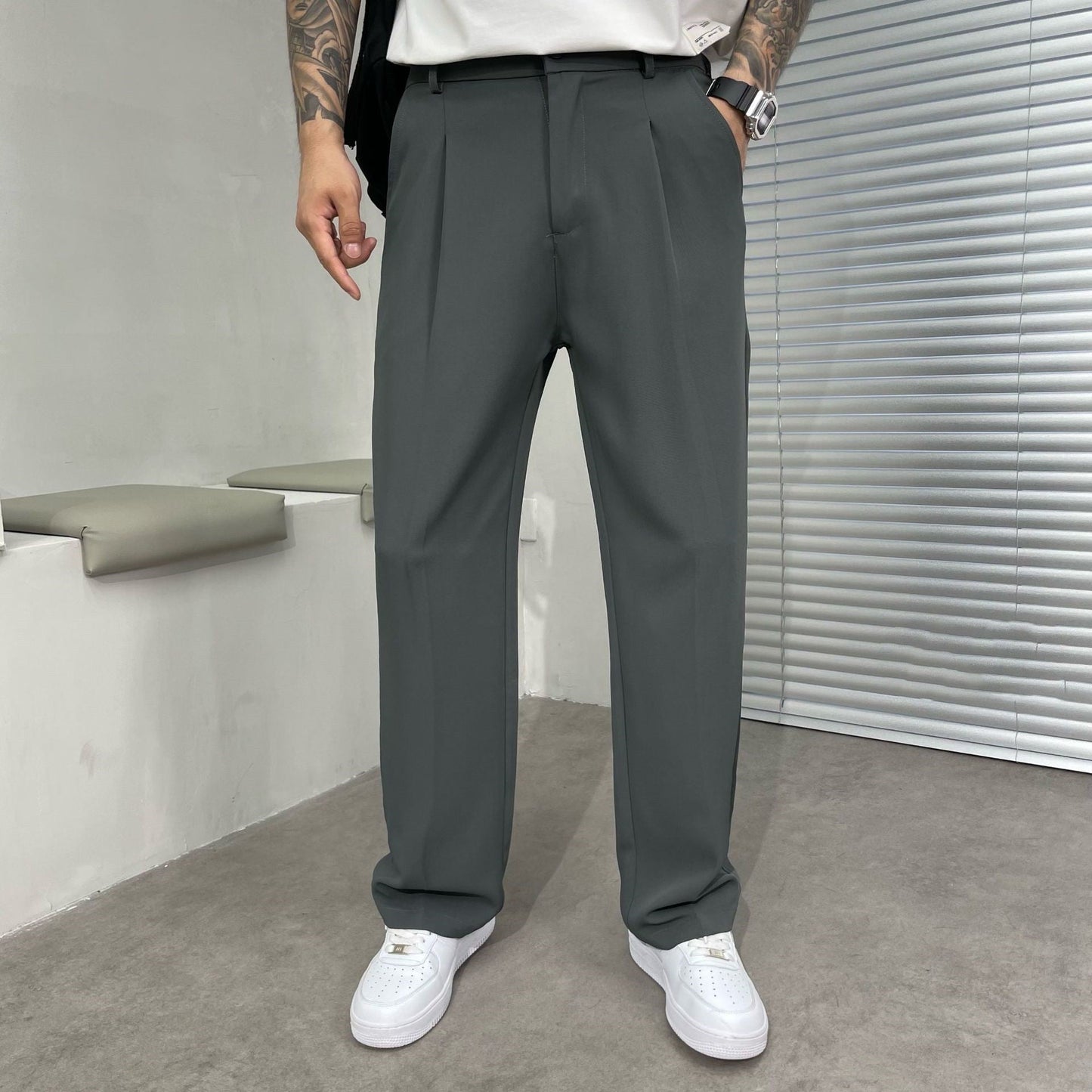 Spencer - Pantalon homme moderne et ample, style décontracté