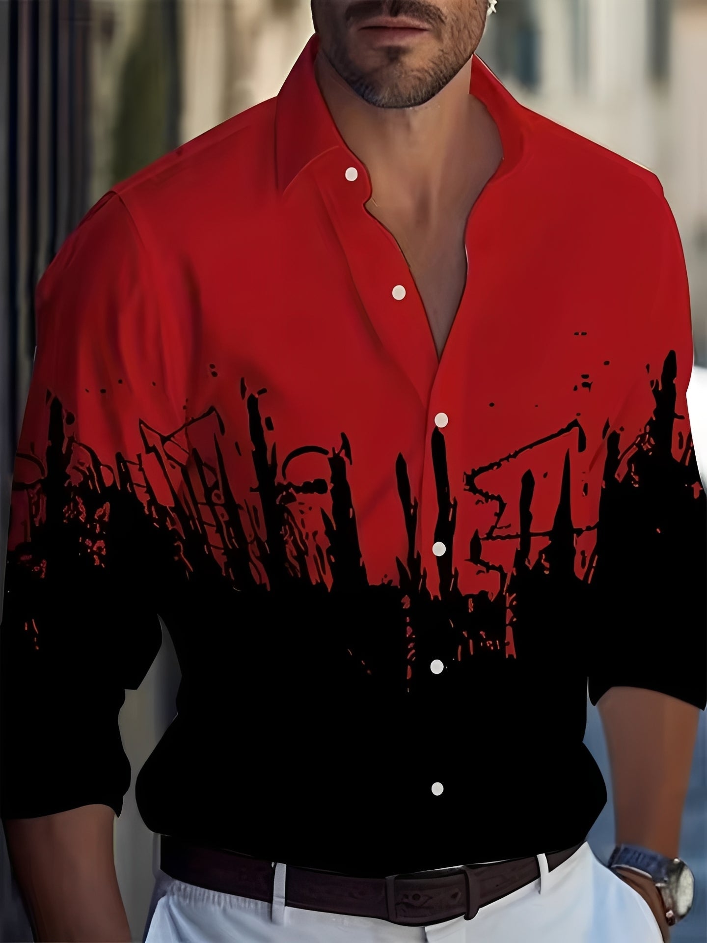 Archie - Elegantes Hemd mit Knöpfen für Herren