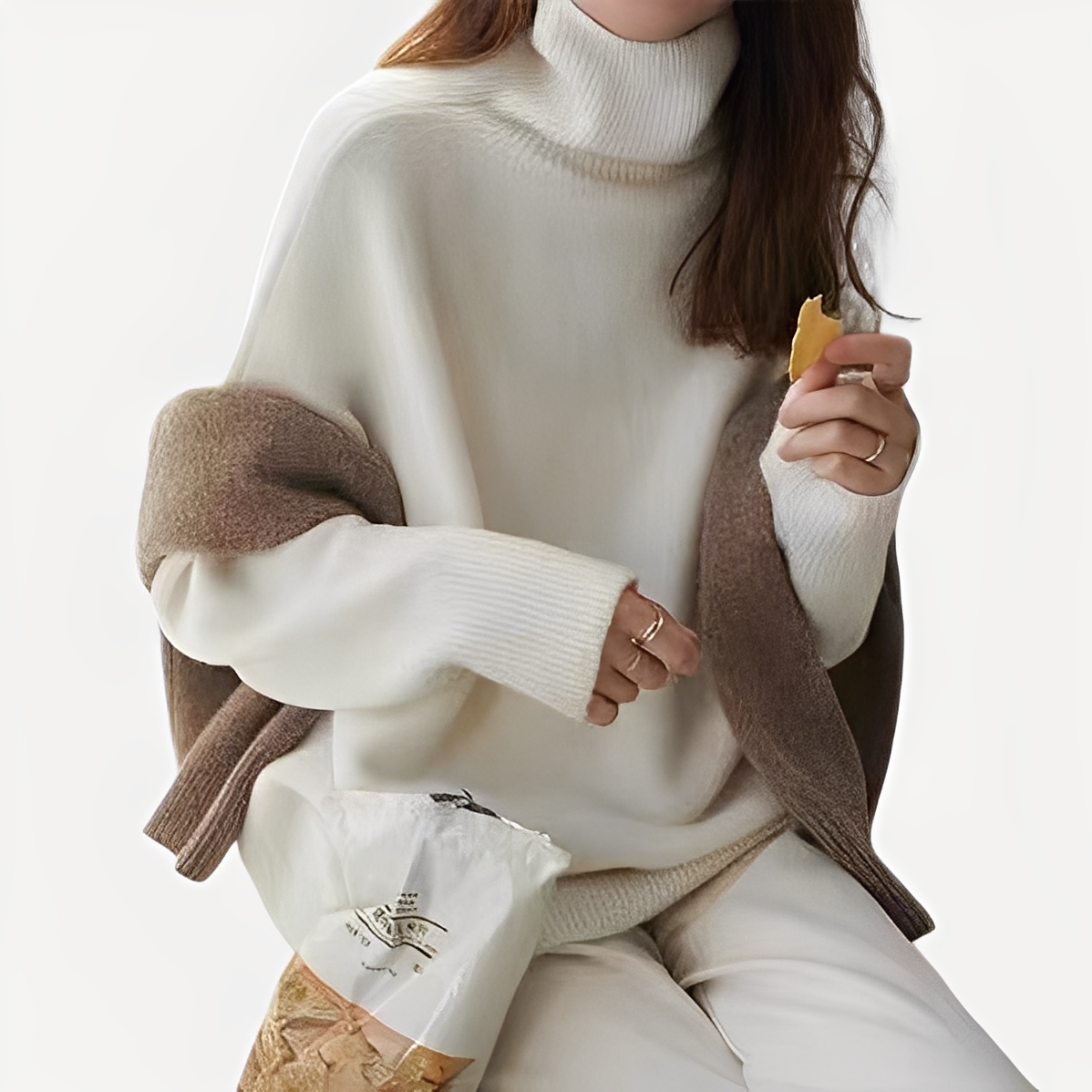 Amilia - Chandail à col roulé stylé et décontracté pour femmes