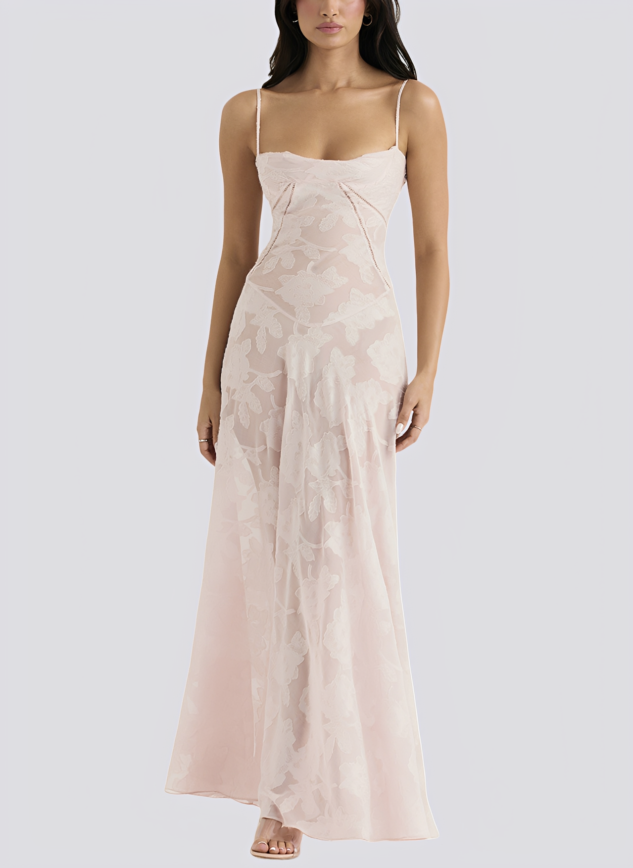 Lucia - Hübsches langes, tailliertes Kleid für Damen