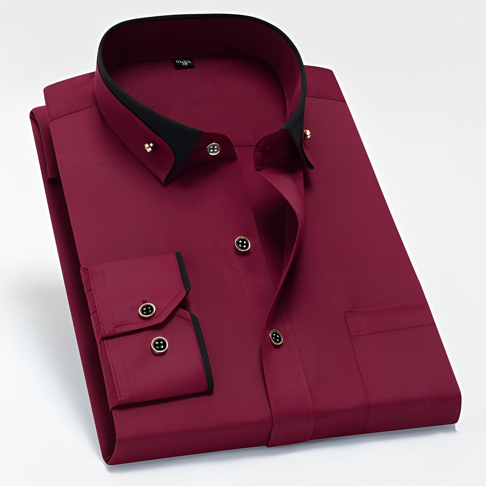 Glindel - Chemise classique à manches longues pour homme