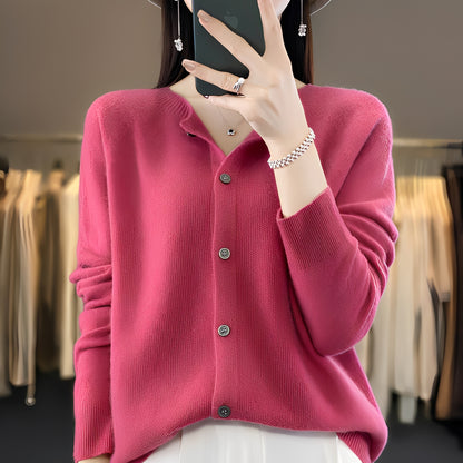 Haydée - Elegant buttoned sweater for women