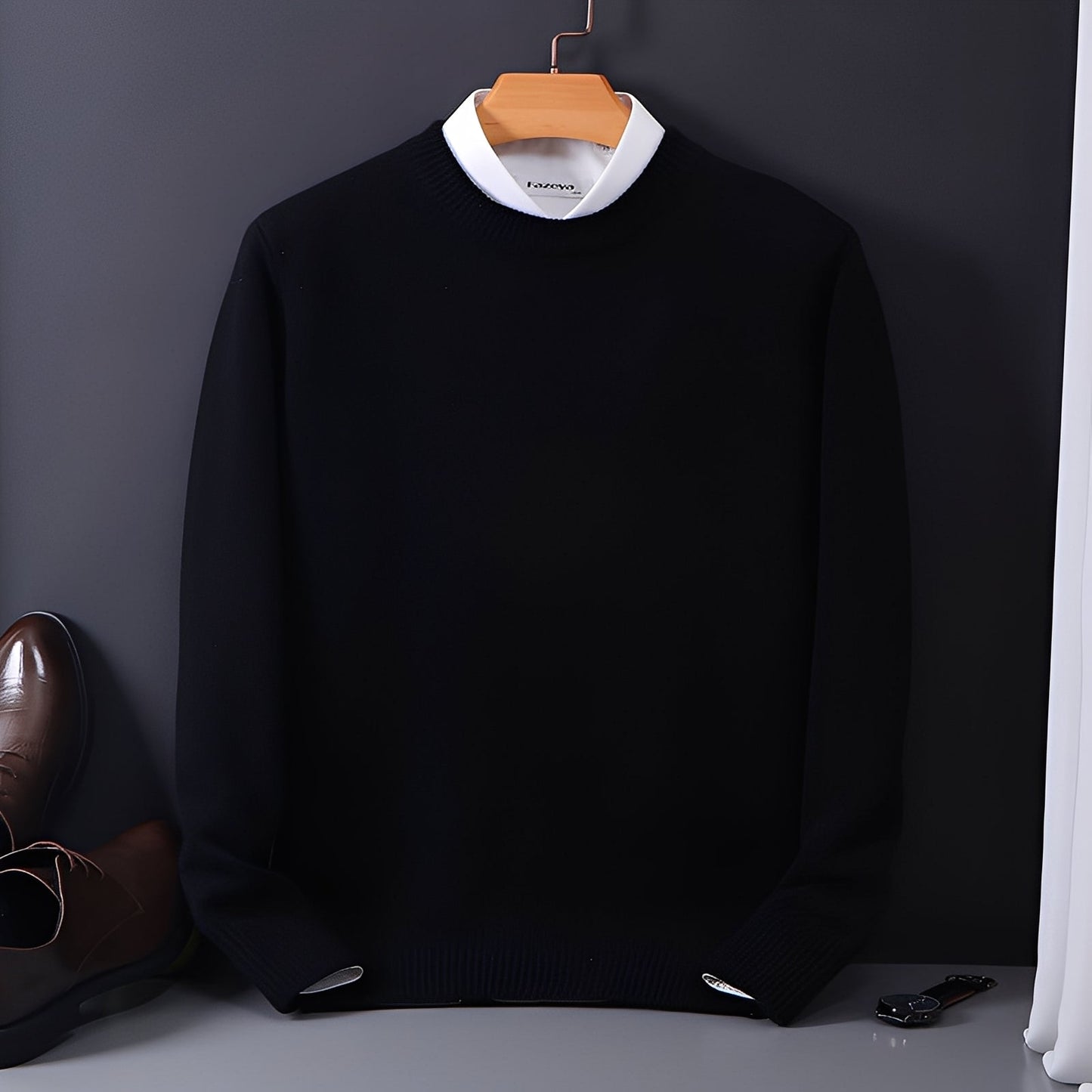 Inigo - Mode, pull large en cachemire pour hommes
