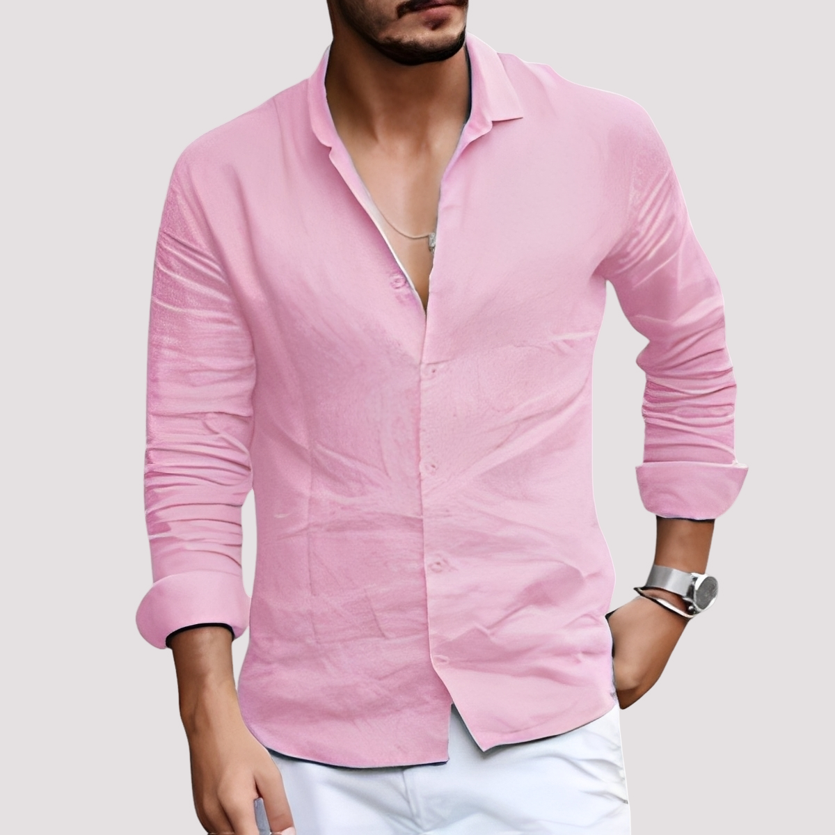 Dale – Chemise à manches longues pour hommes – Casual et relax