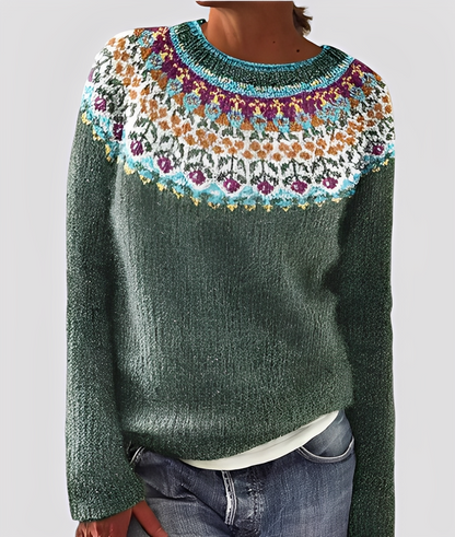 Christal - Pull ample en laine à la mode pour femmes