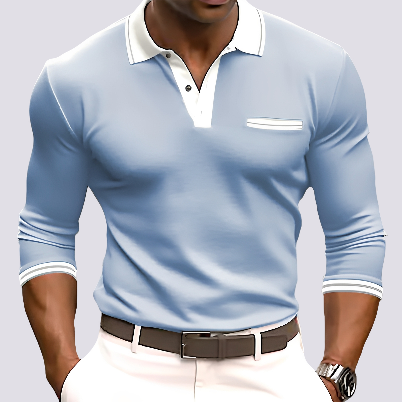 Hamish - Chemise à manches longues élégante pour hommes