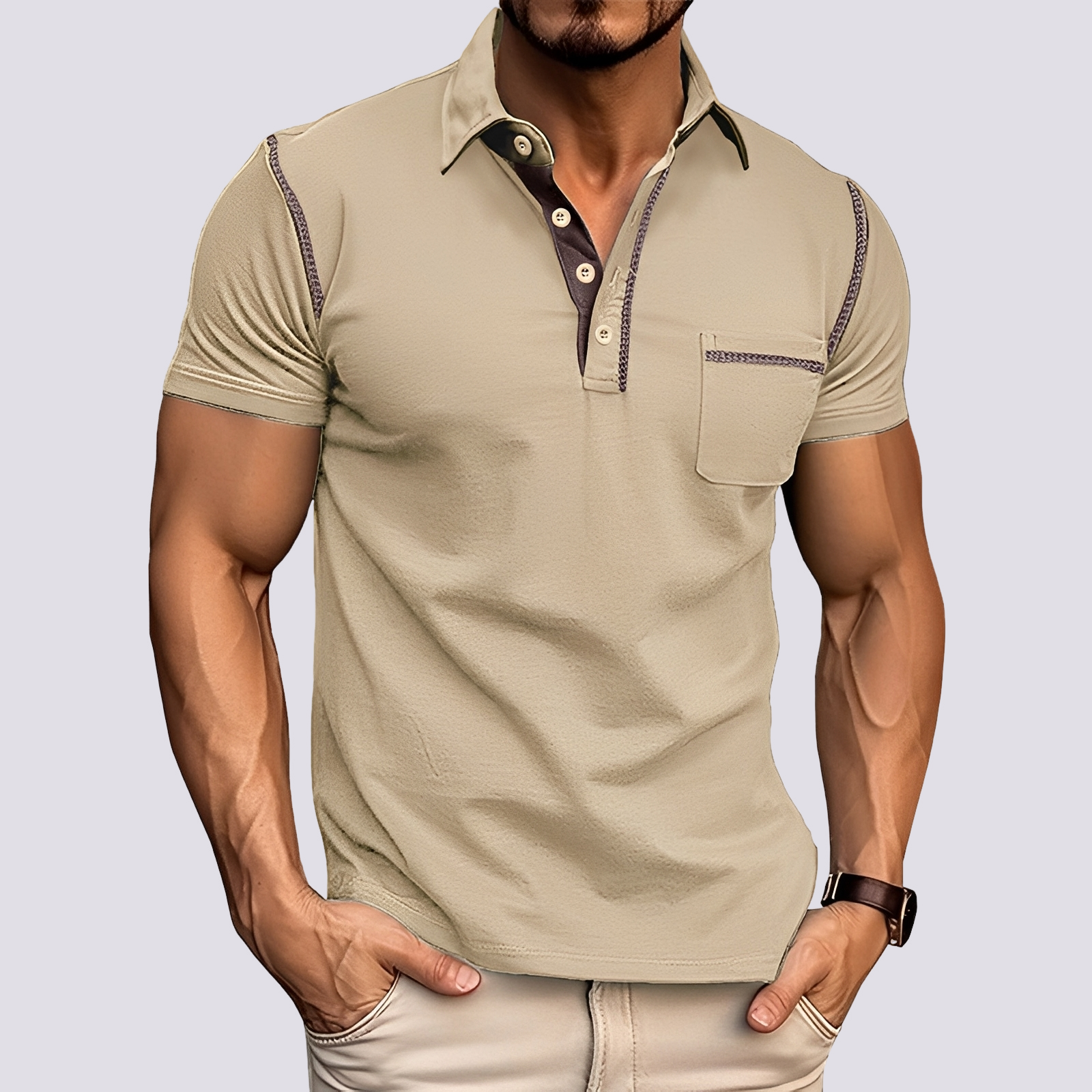 Stefan - Polo élégant et aéré pour hommes