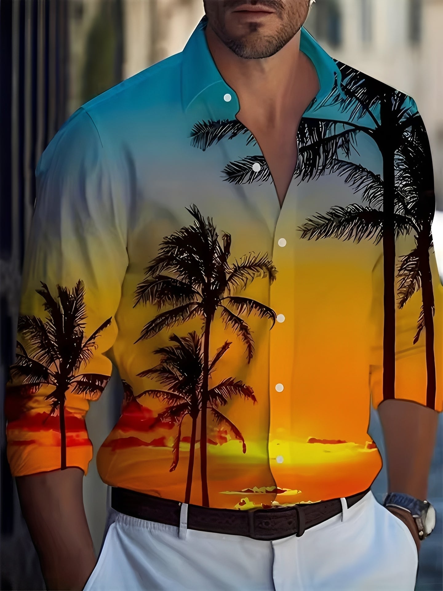 Archie - Elegantes Hemd mit Knöpfen für Herren