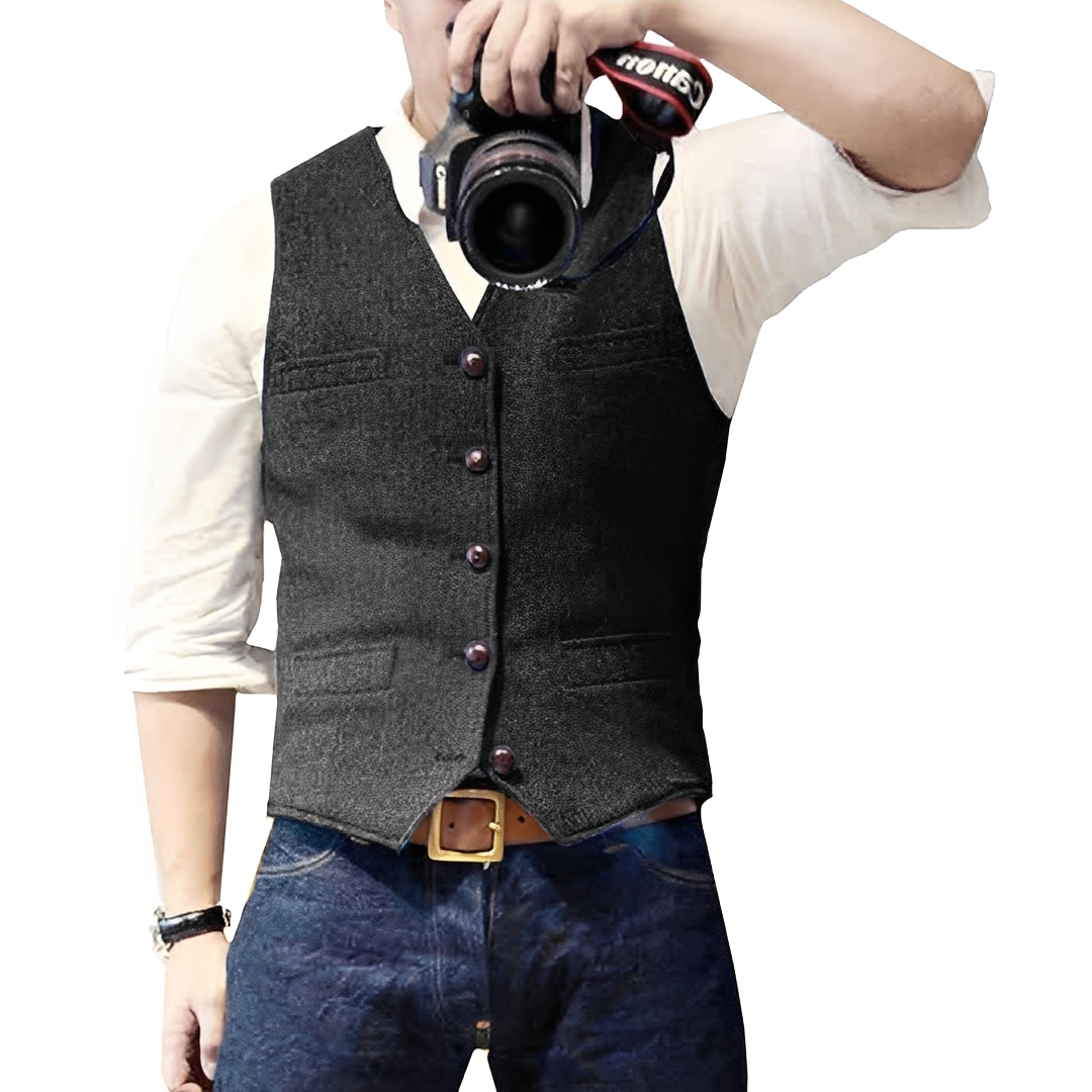 Ismaël - Stylish and Casual Autumn Vest for Men