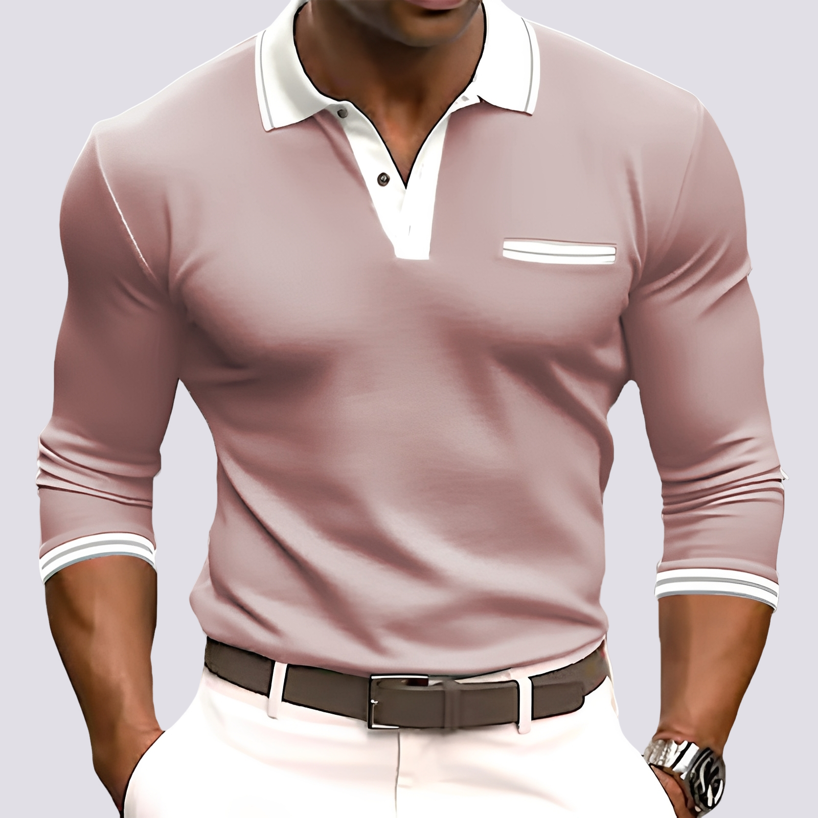 Hamish - Chemise à manches longues élégante pour hommes