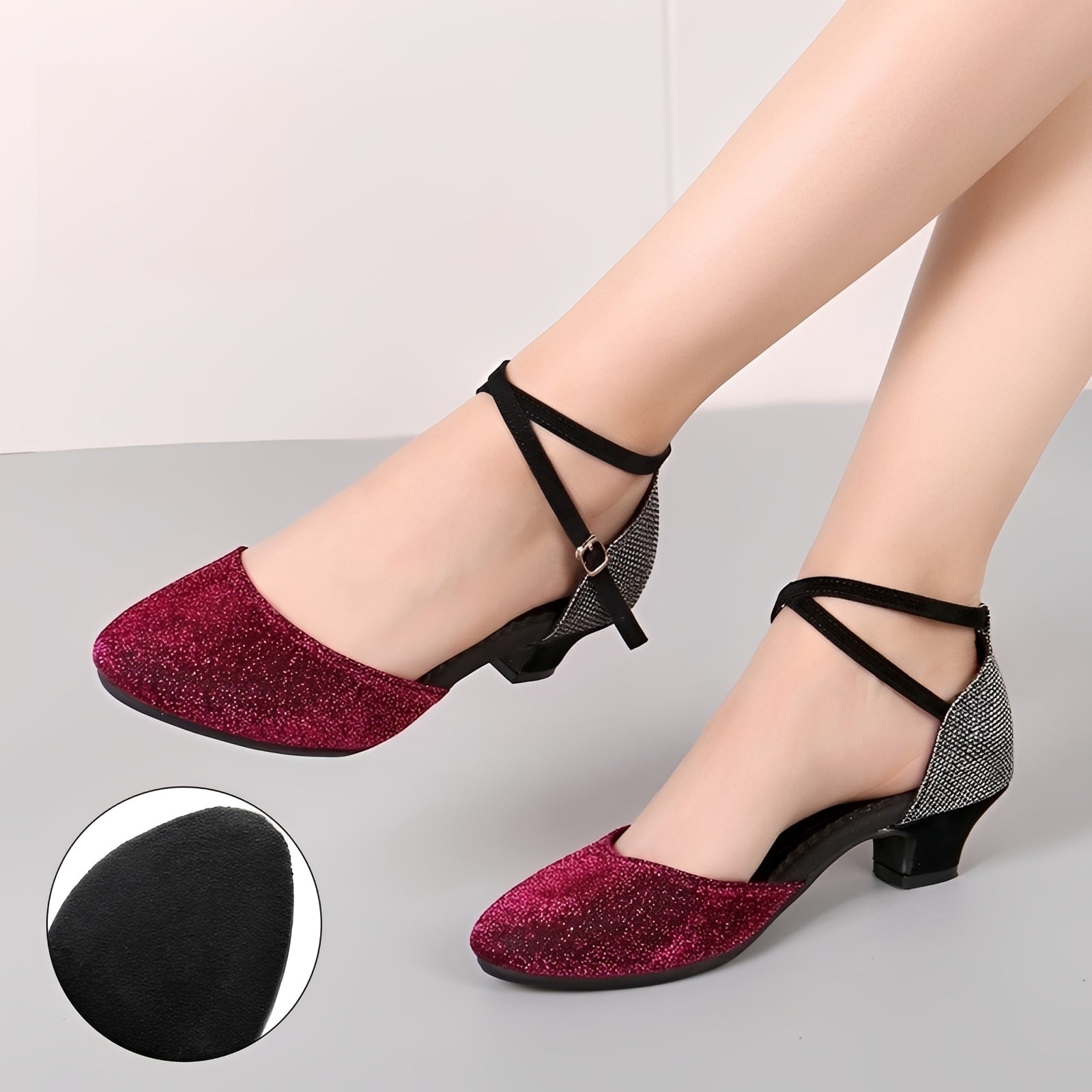 Carrie - Sandales à paillettes élégantes pour femmes