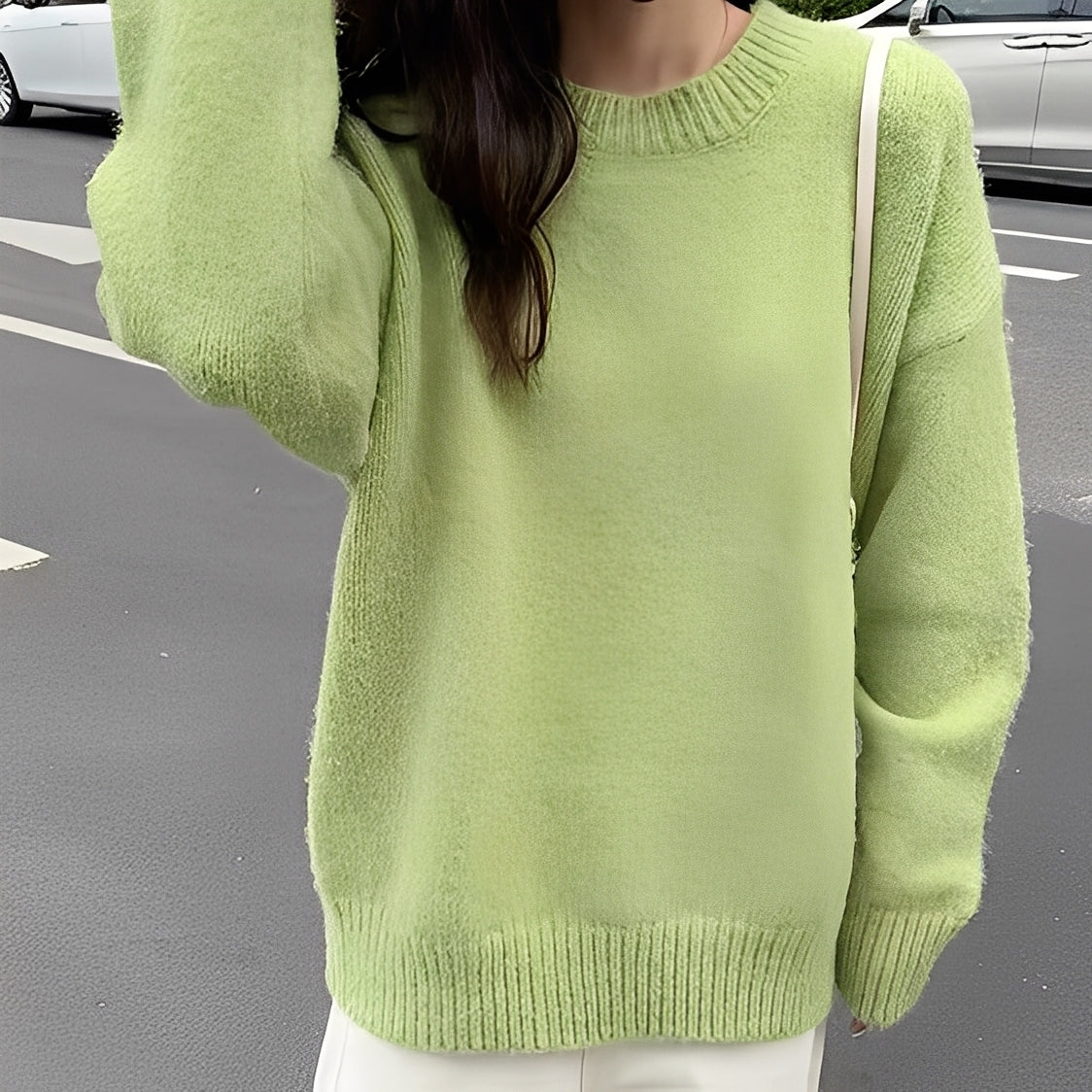 Roxanna - Pull large basique pour femmes