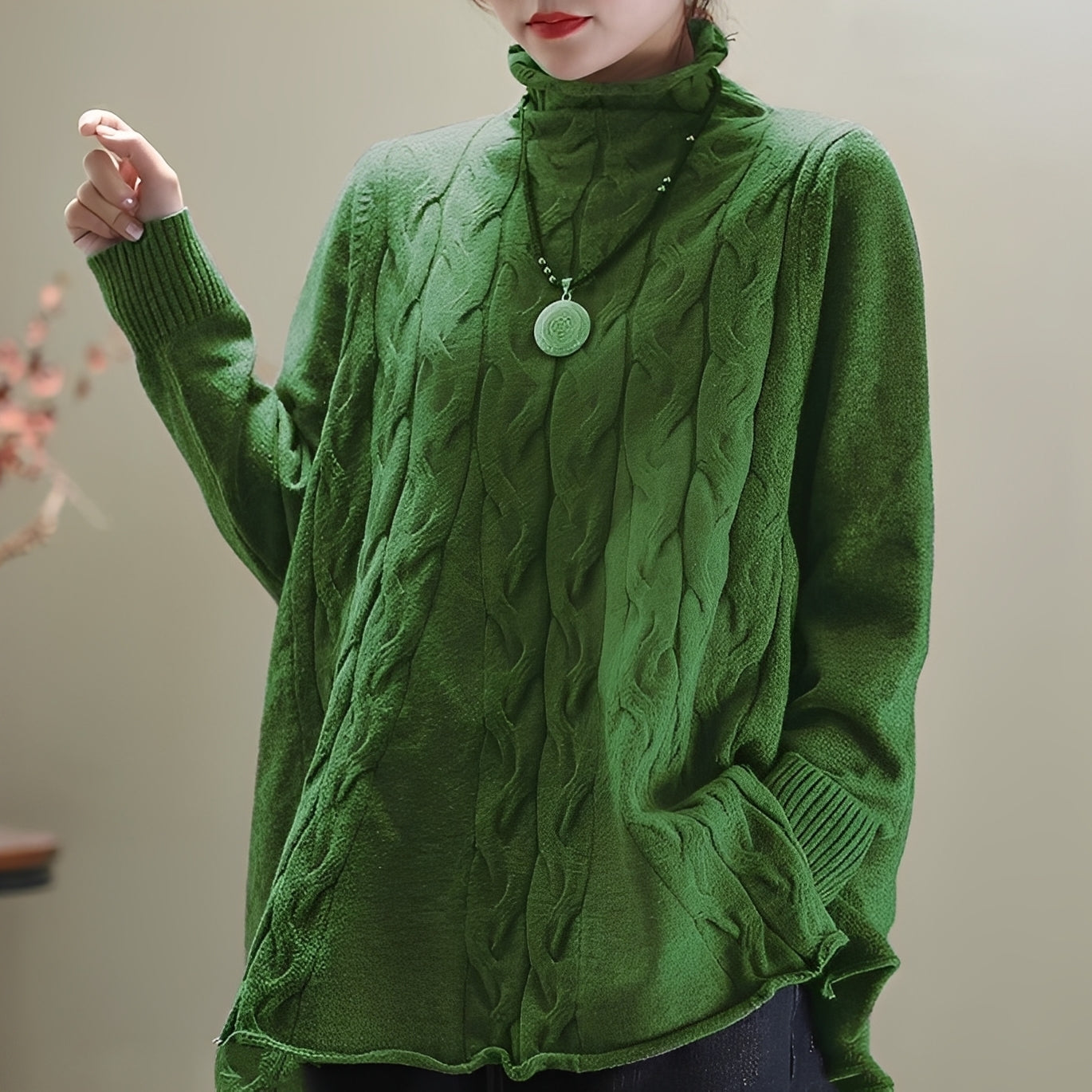 Carla - Locker sitzender Rollkragenpullover für Damen