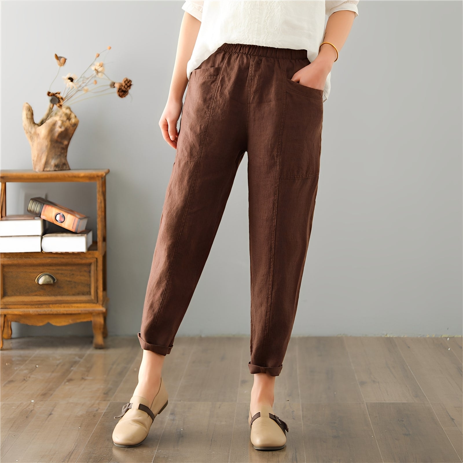 Gretchen - Pantalon décontracté avec poches pour femmes