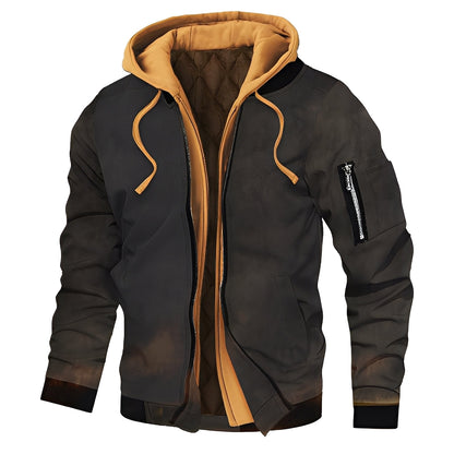 Cedric - Stylish pilot jacket with hood for men