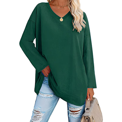 Laëtitia - Elegant loose long-sleeved blouse for women