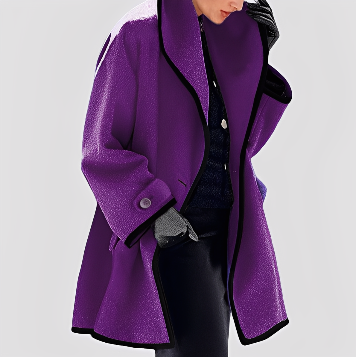 Abigale - Trench-coat moderne avec capuche pour femmes