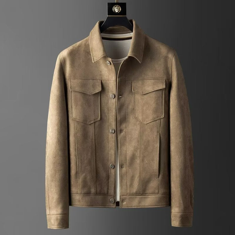 Darryl - Blouson en cuir style contemporain pour homme