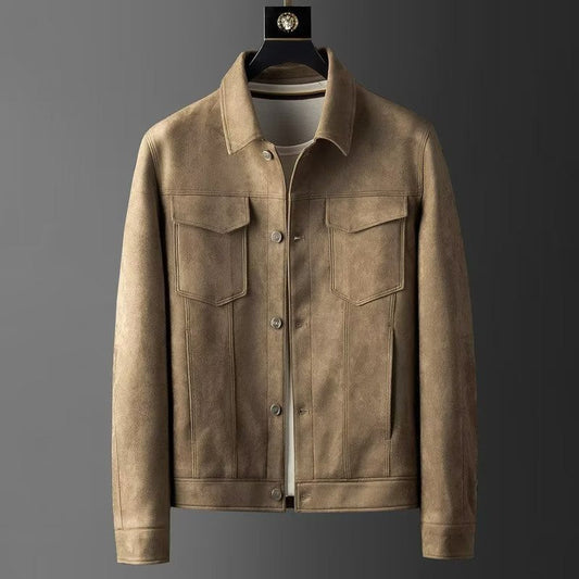 Darryl - Blouson en cuir style contemporain pour homme