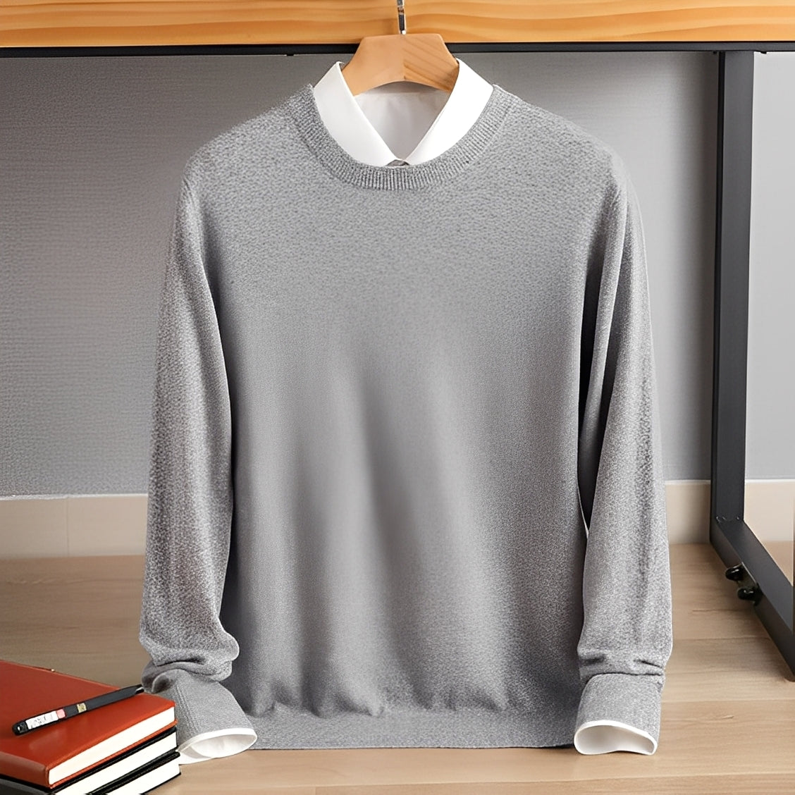 Inigo - Mode, pull large en cachemire pour hommes