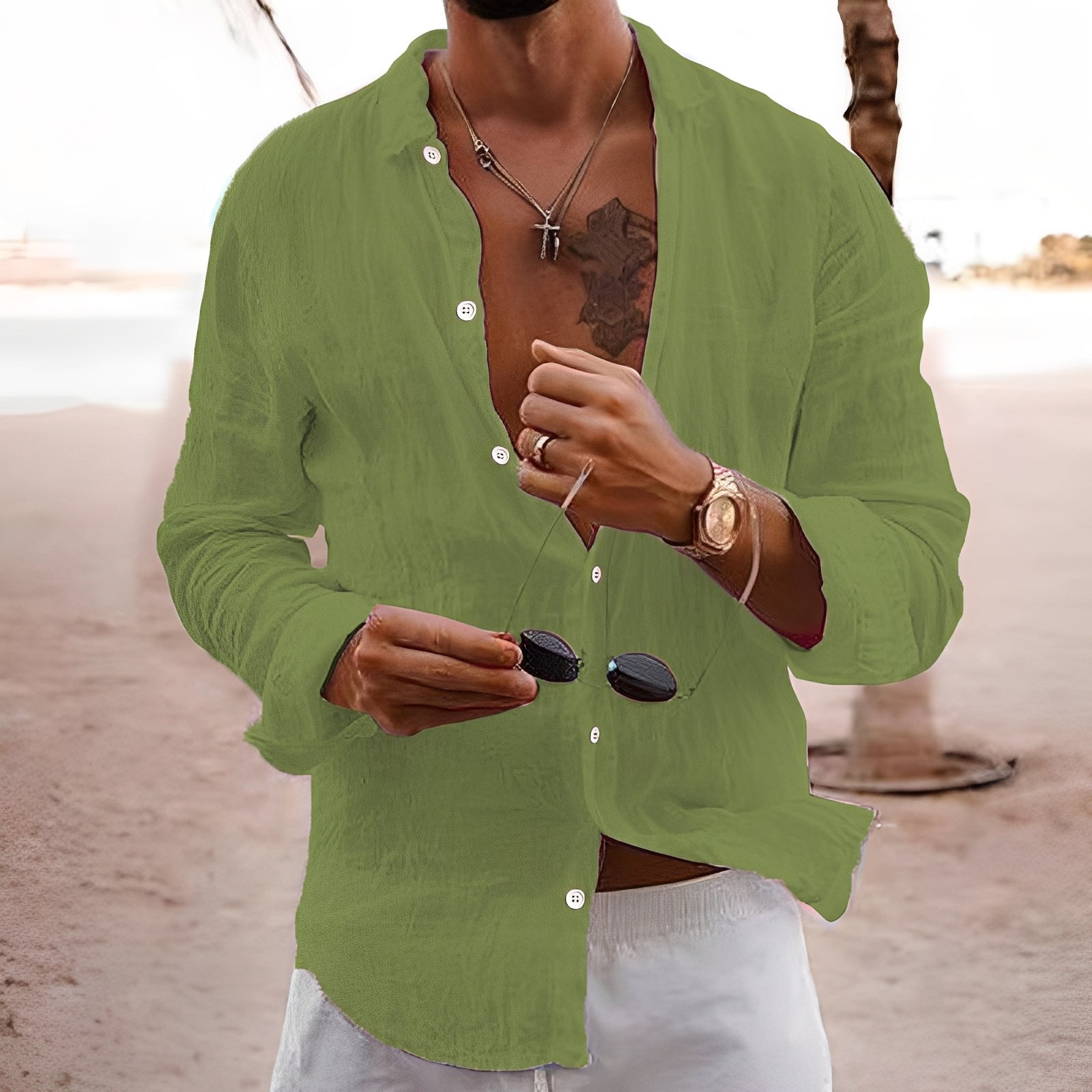 Rupert - Chemise décontractée et ample pour hommes