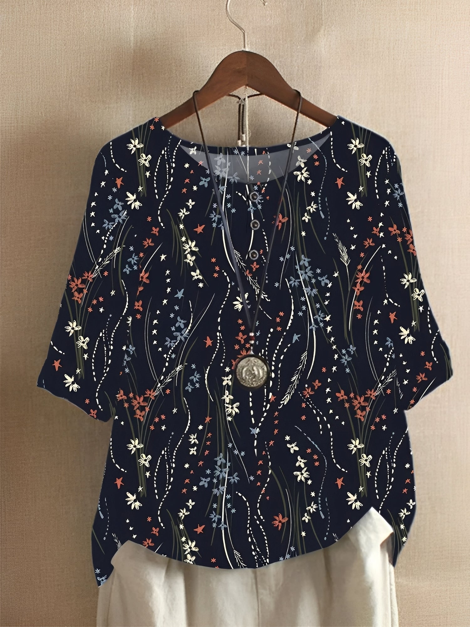 Hennie - Chemise ample imprimée pour femmes