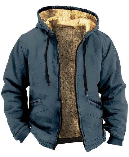 Mervin - Sweat à capuche homme en velours coloré