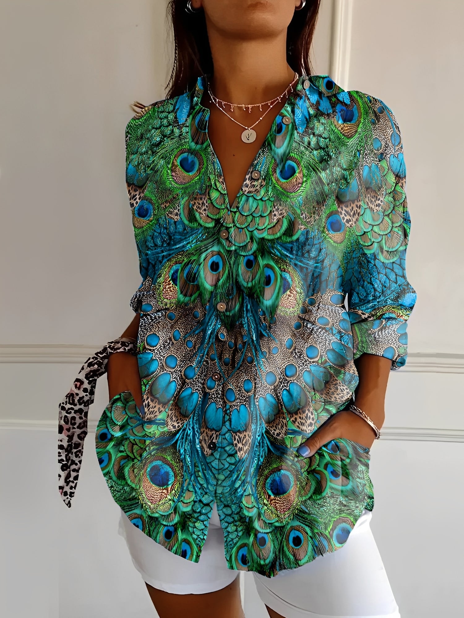 Melissa - Blouse élégante avec motif floral pour femmes