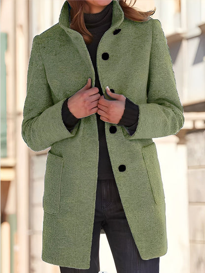 Michele - Manteau en laine pour femmes, résistant au vent