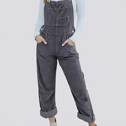 Maggie - Lässiger Jeans-Einteiler mit gekreuztem Rücken für Damen