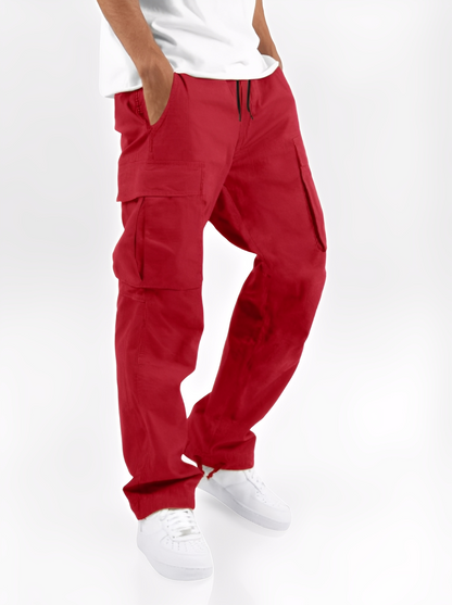 Cooper - Pantalon cargo décontracté avec cordon pour hommes