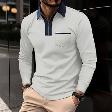 Jackson - Polo homme à manches longues - pour un look relax