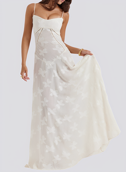 Lucia - Hübsches langes, tailliertes Kleid für Damen