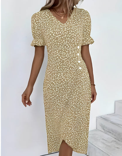 Rachael - Robe portefeuille relax à motif floral pour femmes