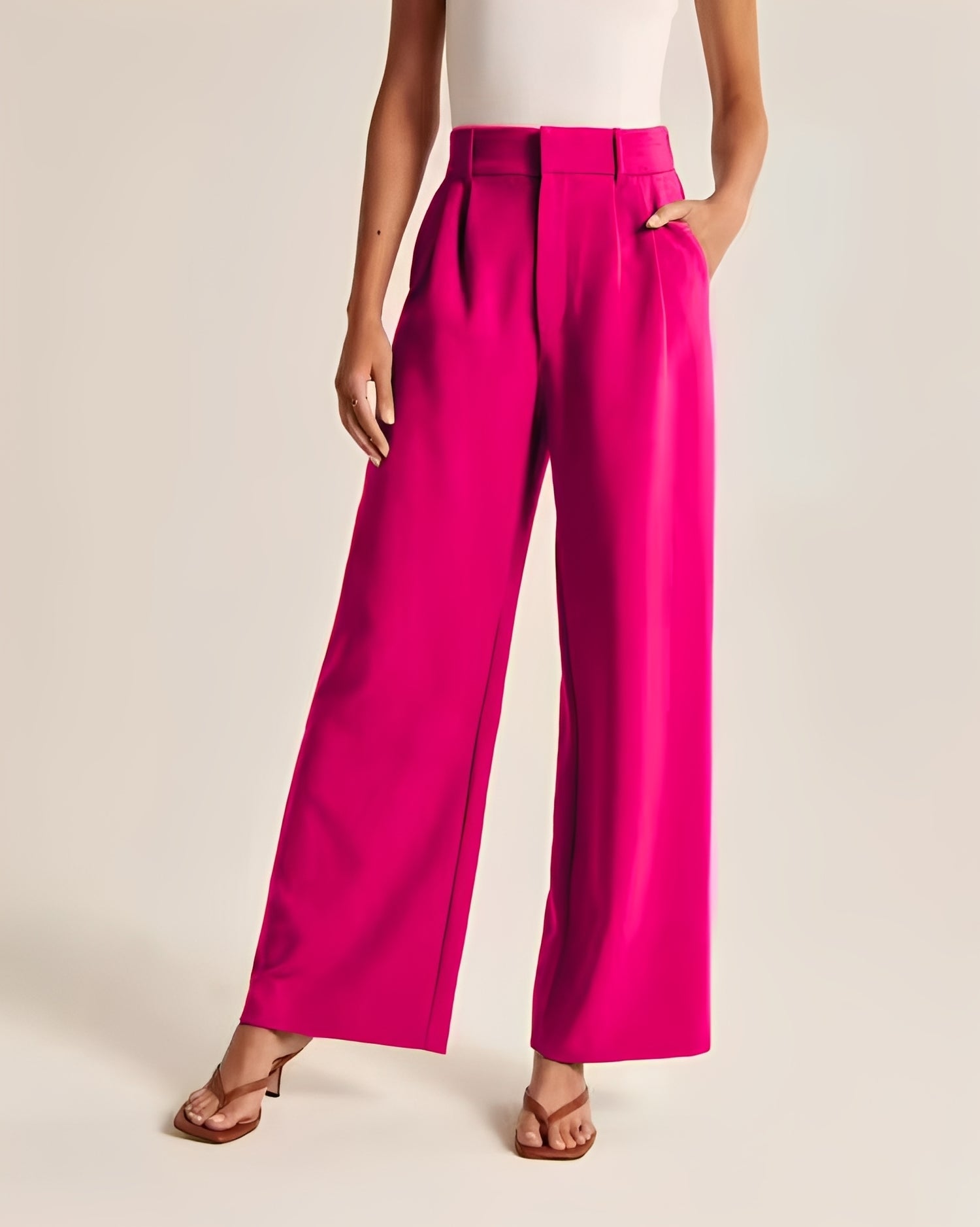 Ruth - Pantalon élégant à jambes larges pour femmes