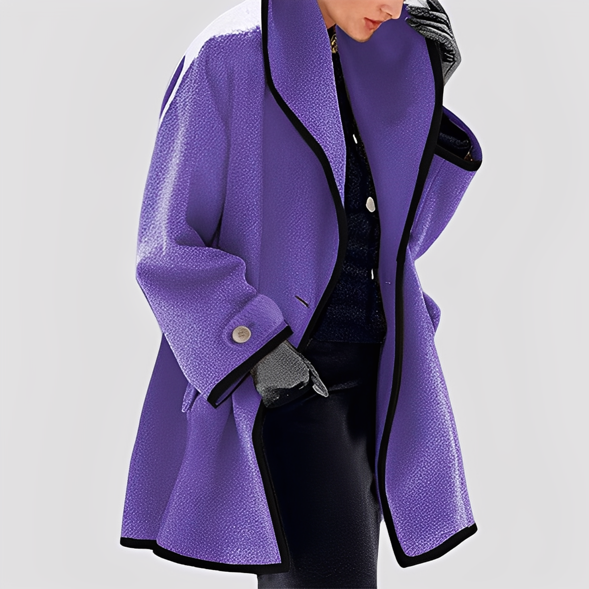 Abigale - Trench-coat moderne avec capuche pour femmes
